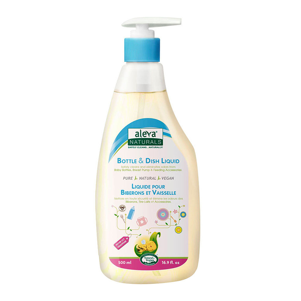 Aleva Naturals Hypoallergenic Bottle and Dish Wash Liquid, 16.9 Oz